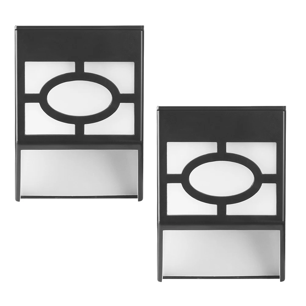 

2 Pcs Solar LED Wall Lights for outside Powered Lamps Rainproof Porch Outdoor Garden Polysilicon Yard