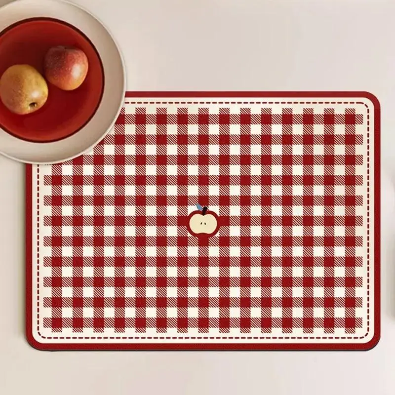 30x40 Cm Absorbent Mat Cartoon Pattern PVC Material Highly Absorbent Suitable For The Kitchen