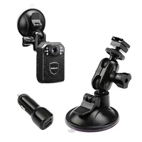 BOBLOV Car Suction Cup for KJ21 Body Camera, Car Mount and a Car Charger for Dash Camera Accessories for KJ21 Body Camera Mini
