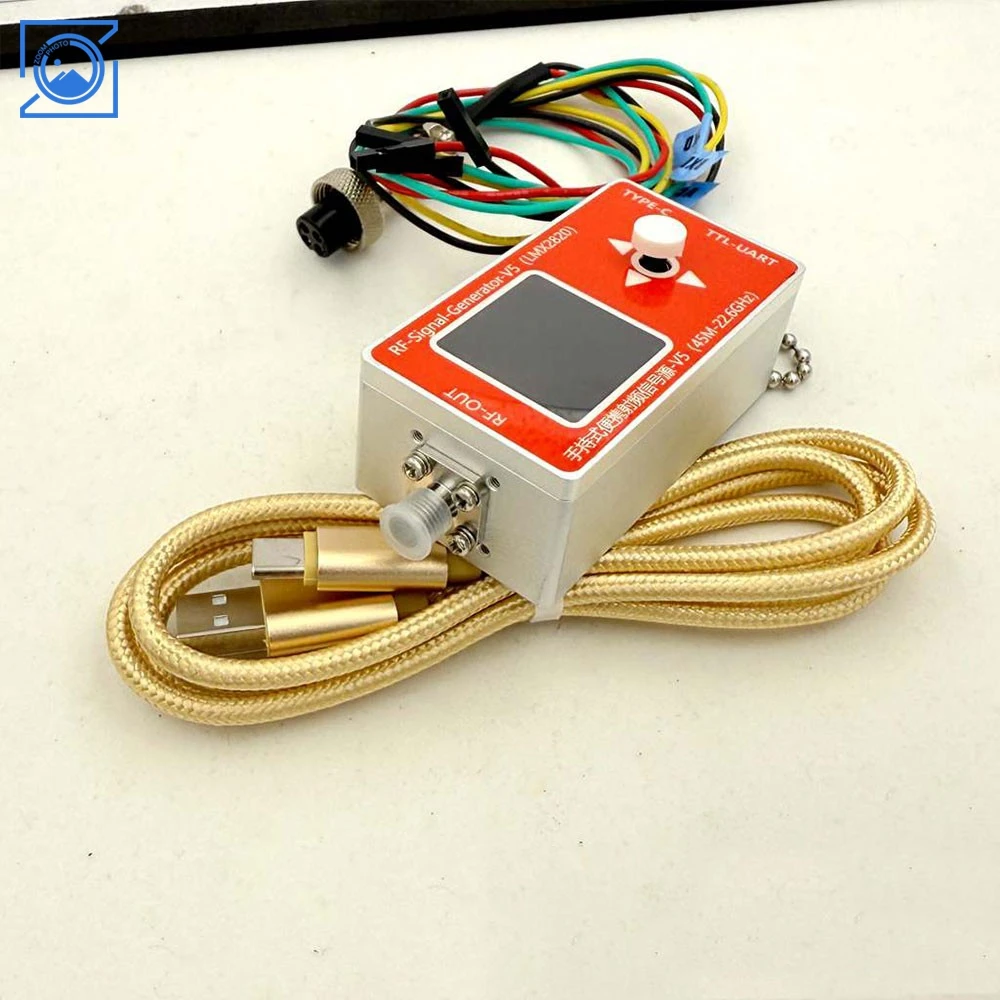 

V5 45MHz-22.6GHz Handheld Portable RF Signal Source with Modulation High Frequency Sinewave Output Signal Generator