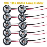10X 1156 382 BA15S Lamp Holder P21W Adapter Car Light Base Auto Led Lights Bulb Socket Connector