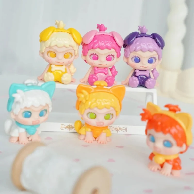 

Новый продукт в наличии Wakuku Cat And Dog Battle Series, фигурка слепых коробок, модель, мини-настольный орнамент, милый подарок на день рождения