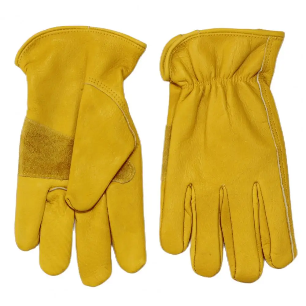 Working Gloves Flexible Work Gloves Faux Leather Work Gloves Waterproof Anti-slip Hand Protectors Thick Durable for Men