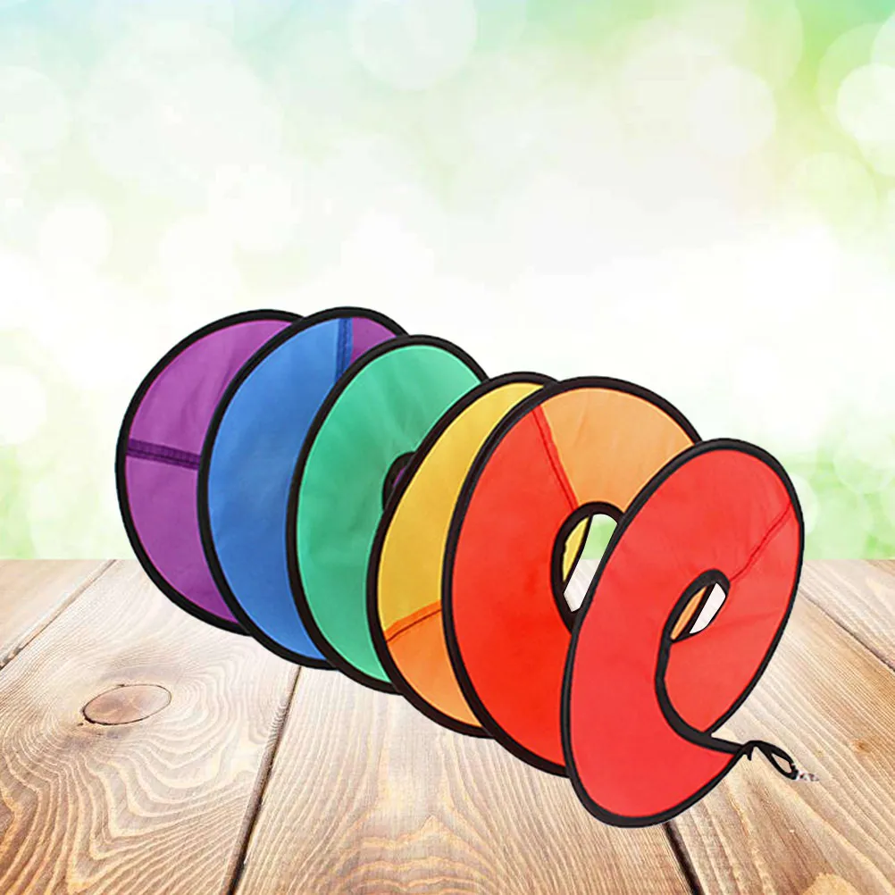 Foldable Wind Decoration for Tent Garden Home Outdoor Use Bright Colorful Polyester Rotating Ribbon Weather Resistant