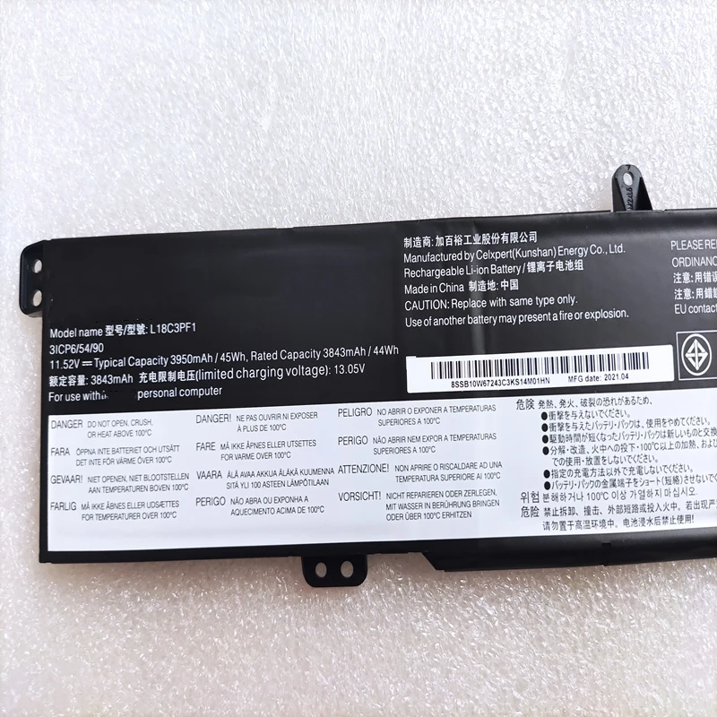 L18M3PF1 L18C3PF1 SB10W67243 5B10T04976 5B10W67350 SB10W67407 Laptop Battery For Lenovo Ideapad L340-15IRH-81LK L340-17IRH-81LL