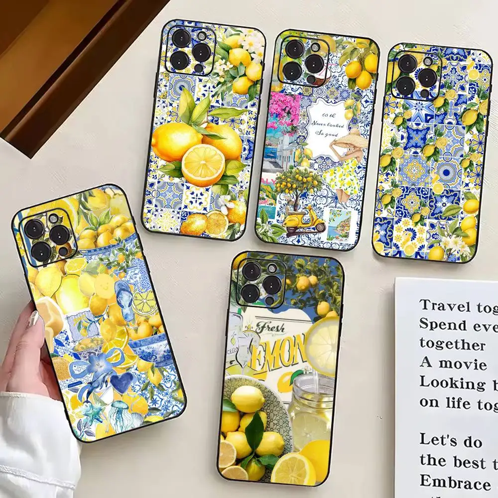 

E-European A-Amalfi C-Coast L-Lemon-EACL Phone Case Silicone Soft For IPhone 17 16 15 14 13 12 11 X XR Plus Pro Max Plus