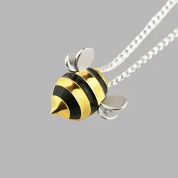 Vintage 925 Sterling Silver Honeybee Necklaces For Women Luxury Designer Elegant Jewelry  Money 925 Jwellery