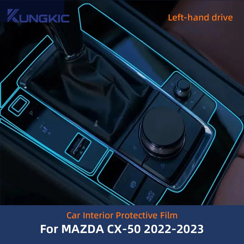 For MAZDA CX-50 22-25 CX50 Protective Film Interior Center Console Transparent TPU Anti-scratch Repair Film Accessories Refit