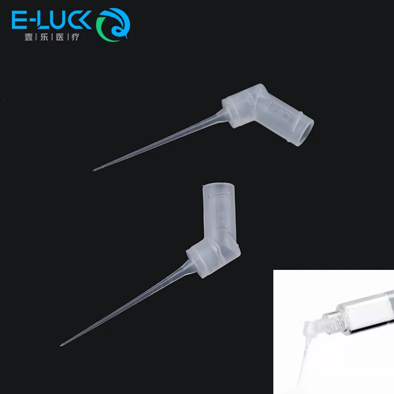 Dental Irrigation Endo Needle Tip 30G Double Side Hole for Root Canal Cleaning Disposable Syringe Anterior & Molar Teeth