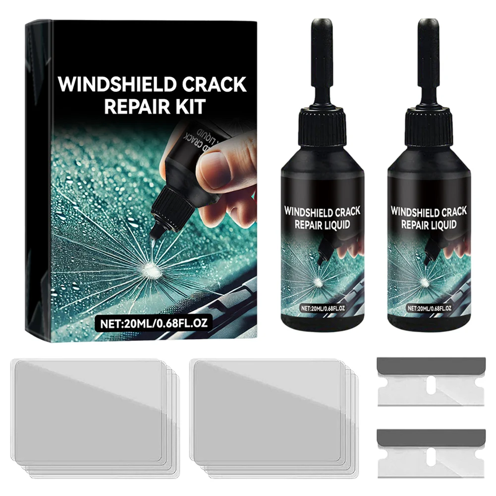 Car Windshield Crack Repair Kit Glass Repair Kit Upgrade For Car Windscreen Tool For Bulls-eye Star-shaped Cracks Scratches