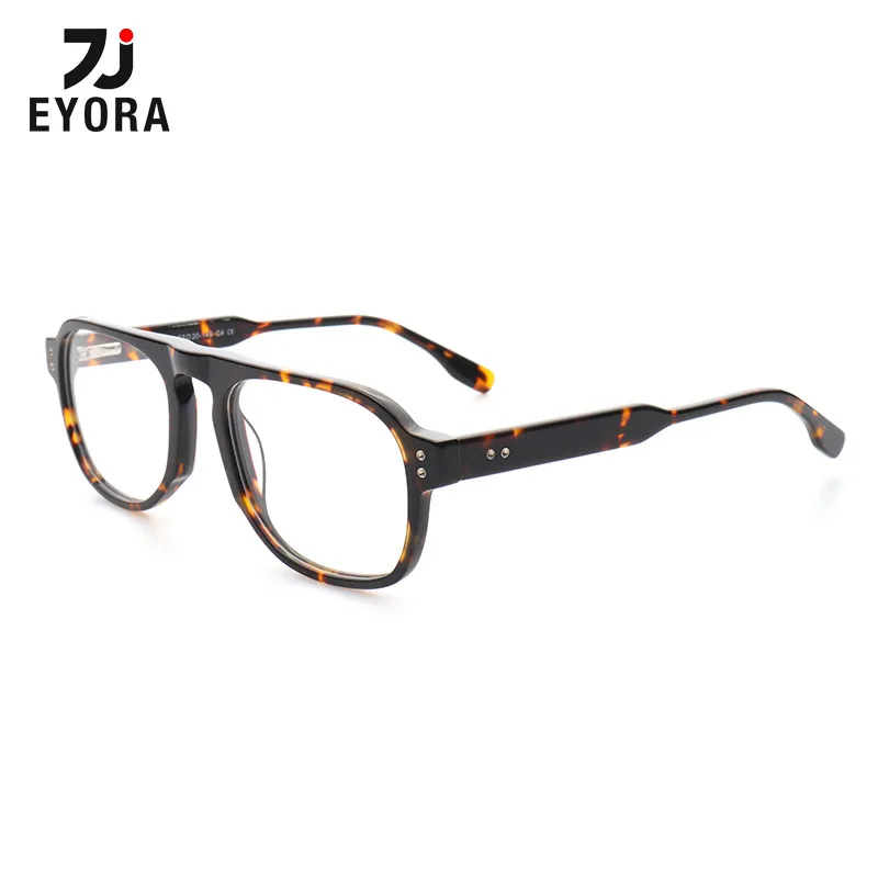 

EYORA Oversize Frame Vintage Acetate Reading Glasses Anti Blue Ray Photochromic Glasses Optical Lenses with Prescription Lenses