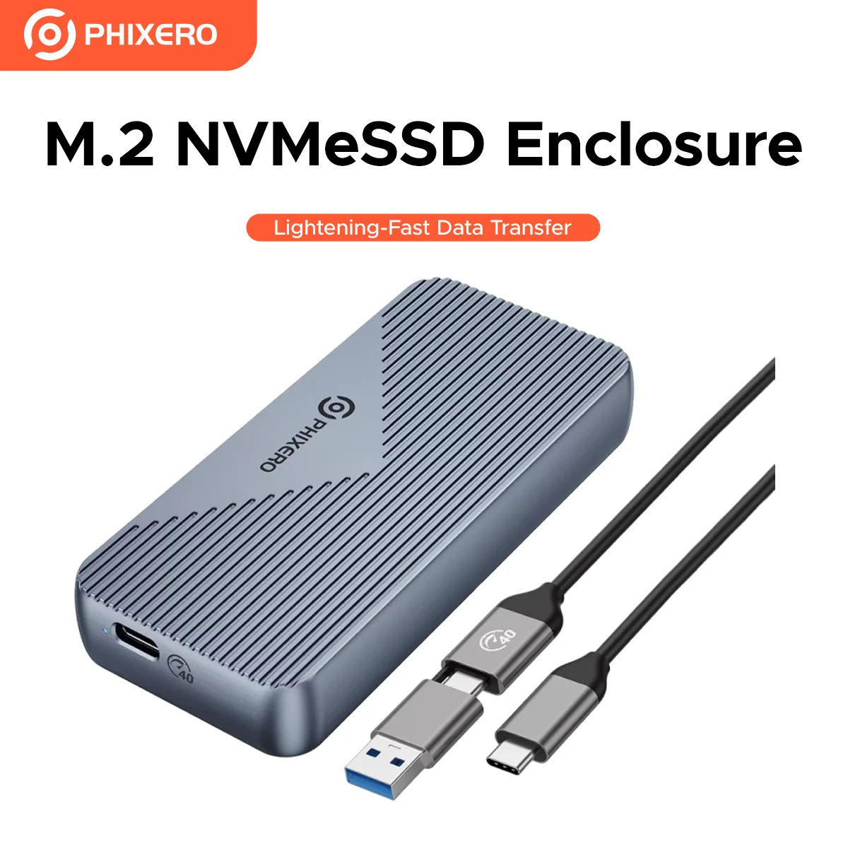 PHIXERO USB4.0 40Gbps M.2 NVMe - Thunderbolt 4 External Ssd 4Tb recensie en prijs