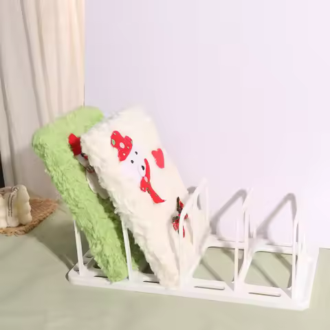 Self-assembly 4 Grid Desktop Bookends Display Save Space Desk Bookshelf Storage Rack Magazine Divider Book Stand Bookshelf