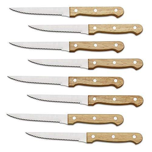 4/6/8pcs Kitchen Steak Knife Set Durable Stainless Steel 5 Inch Steak Knives Highly Resistant Cooking Tool Bread Knife With Box