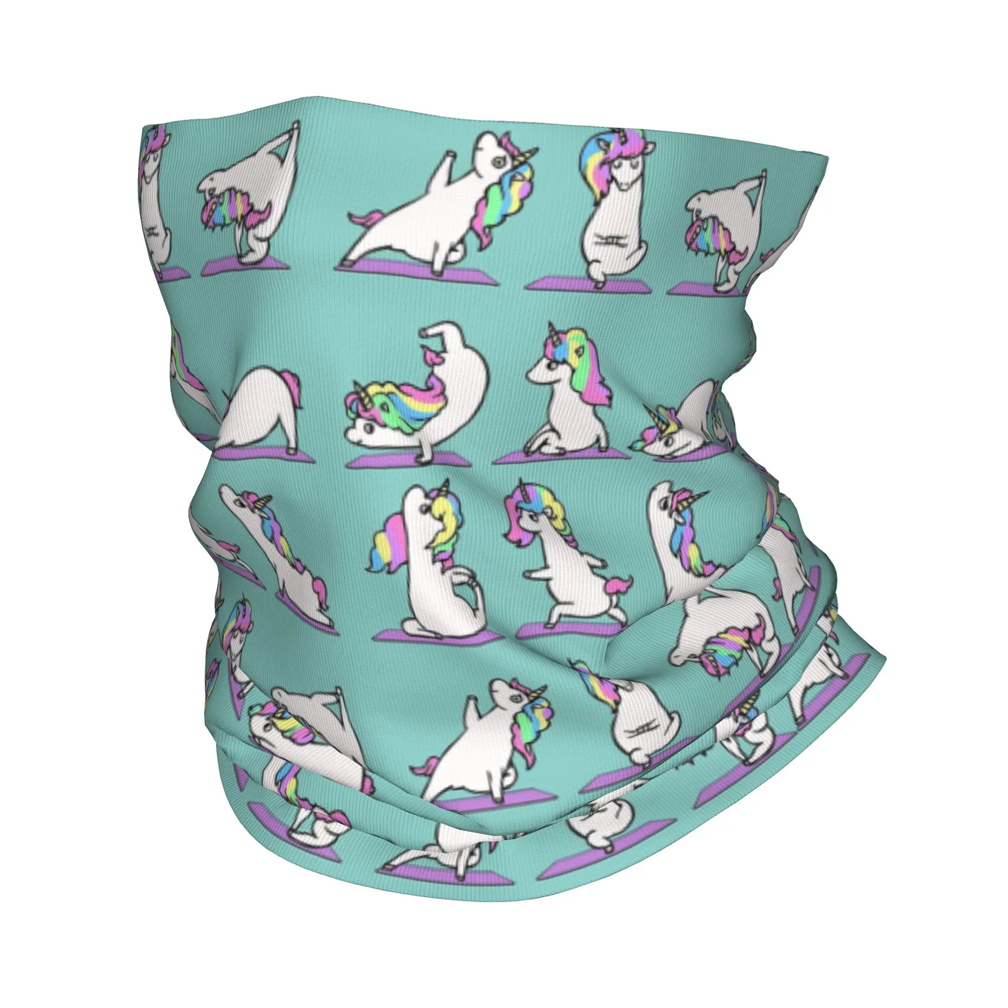

Бандана для йоги с единорогом, шарф с принтом, многофункциональная Балаклава для бега для мужчин, женщин, взрослых, зима