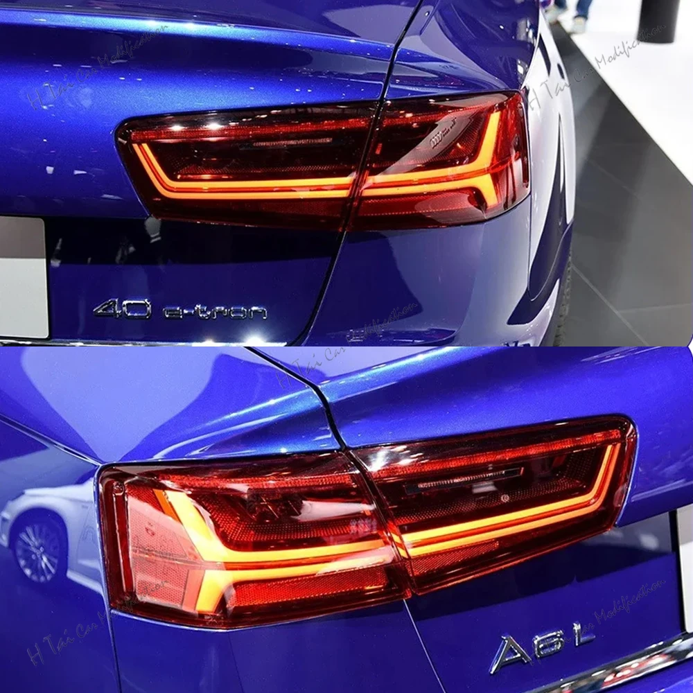 LED Tail Lights For Audi A6 A6L C7 2012 2013 2014 2015 Rear Lamps Taillights Rear Brake Light Turn Signal Car Light Assemblies view 2