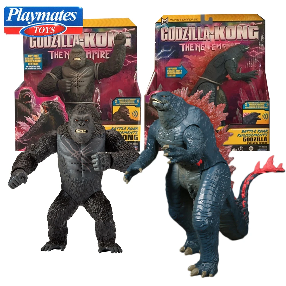 

Original Playmates Godzilla Vs Kong 2 Large Movable Action Figurine Crystal Evolved Designs Easy To Pose Birthday Gift for Fans