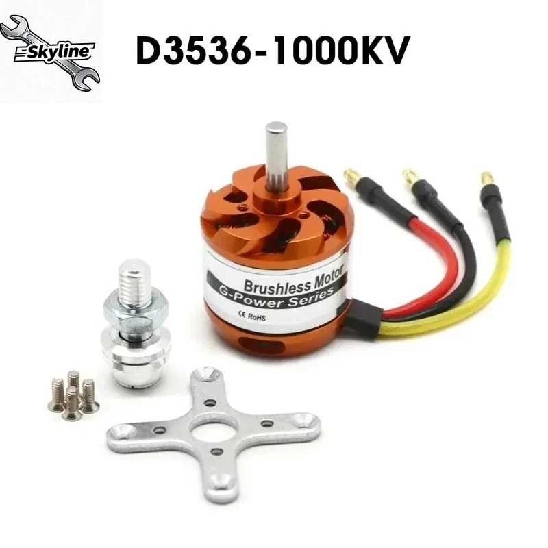1pcs D3536 910KV 1000KV 1250KV 1450KV Brushless Outrunner Motor For Mini Multicopters RC Plane Helicopter