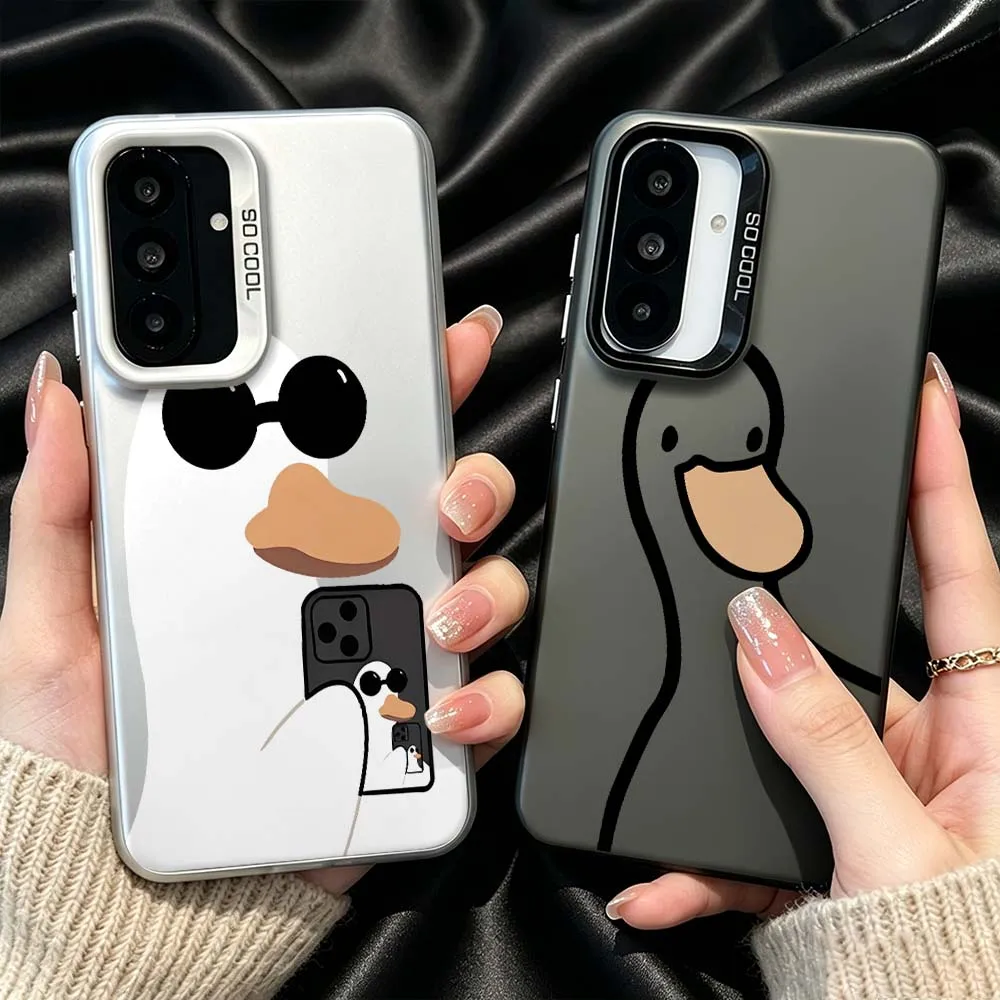Duck Selfie Phone Phone Case For Samsung Galaxy Note 20 A73 A72 A71 A56 A55 A54 A53 A52 A51 A50 A36 A35 A33 A32 A34 A31