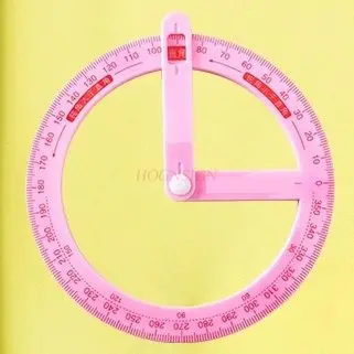 1 шт. 360 °   Демонстратор активного углового транспортира, линейка геометрического рисунка, многофункциональный прямоугольный рисунок