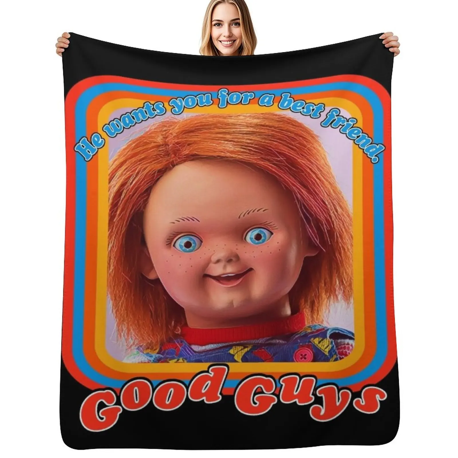

good guys Throw Blanket Fluffy Cozy Throw Blanket for Home Decor