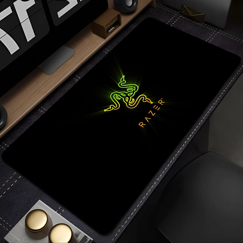 

Razer Mouse Pad Luxury Fashion Brand Anti-slip Desk Mat Rubber Gaming Mats Anime Pad PC Accessories Mousepad Soft Extended Pad