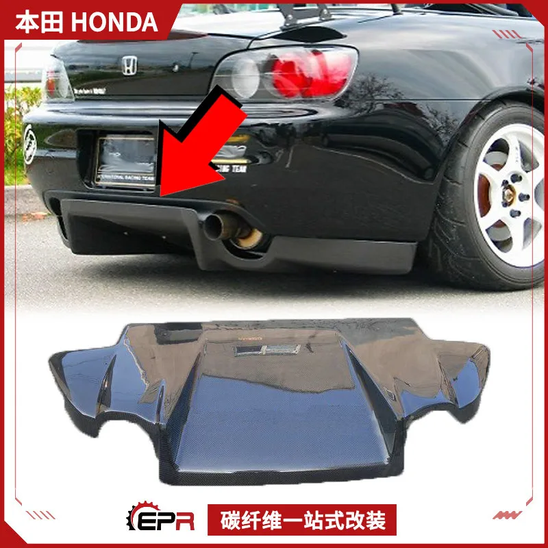 

Подходит для модификации задней сумки Honda S2000 JS, задний спойлер из углеродного волокна, опорная пластина, трековая версия, установка задней губы