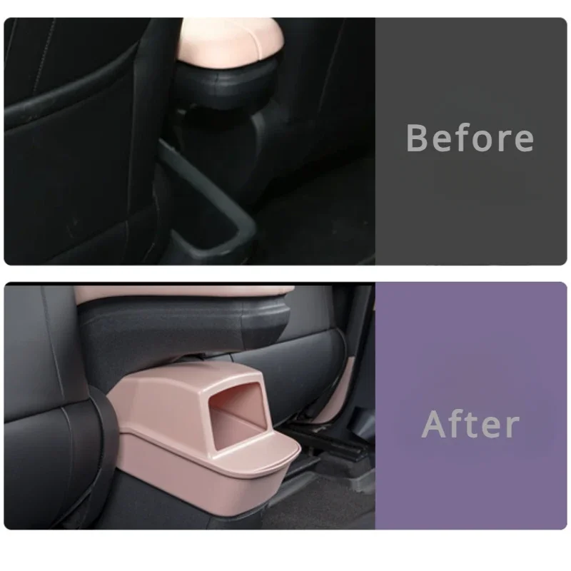 Car Trash Can For BYD Seagull Rear Utility Organizer Bucket Car Convenient Interior Refit Parts Accessories Clean And Tidy