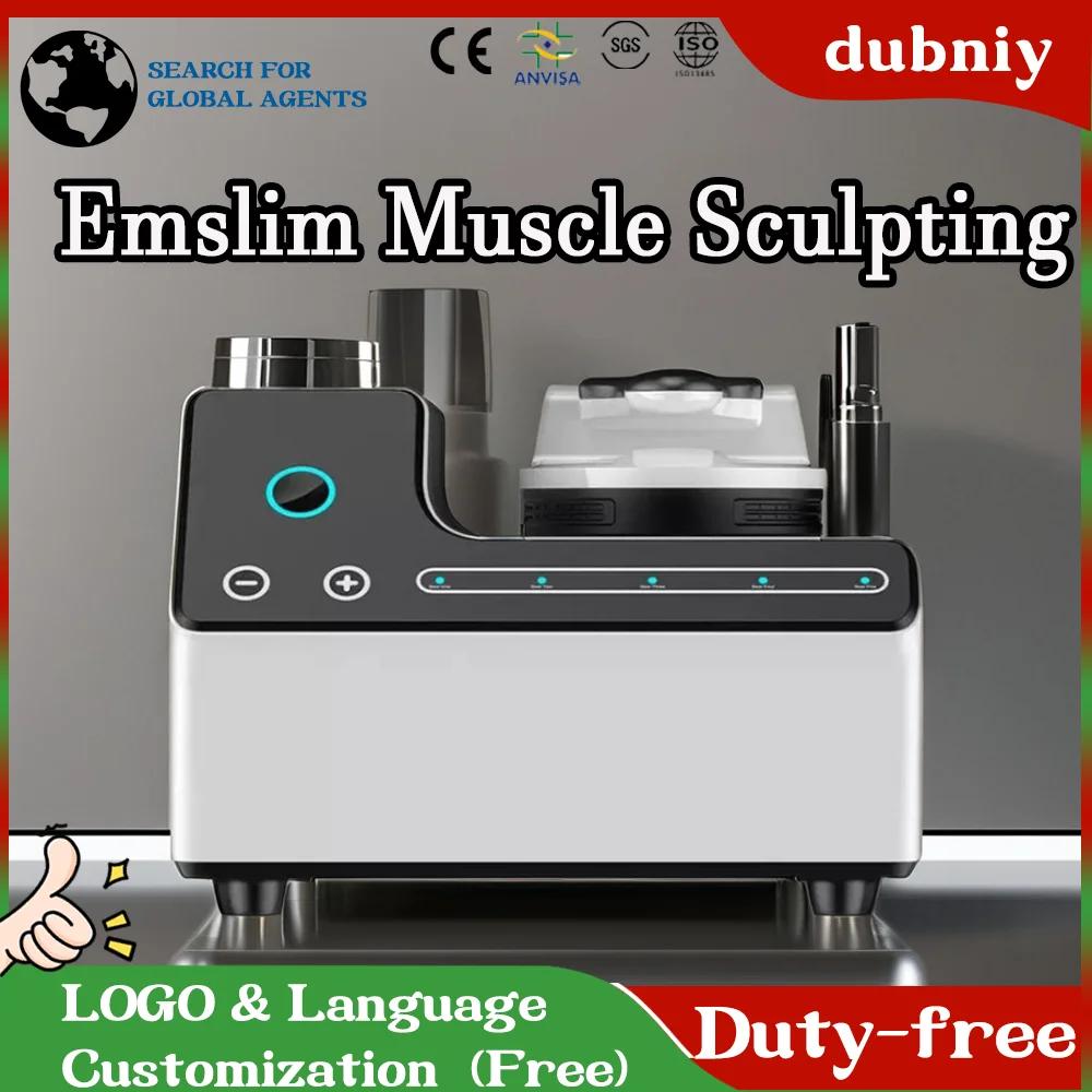 

EMS Slimming Machine RF Stimulator Muscle Building Burn Fat Electromagnetic Body Contouring HI-EMT Sculpting NEO Shaping Device