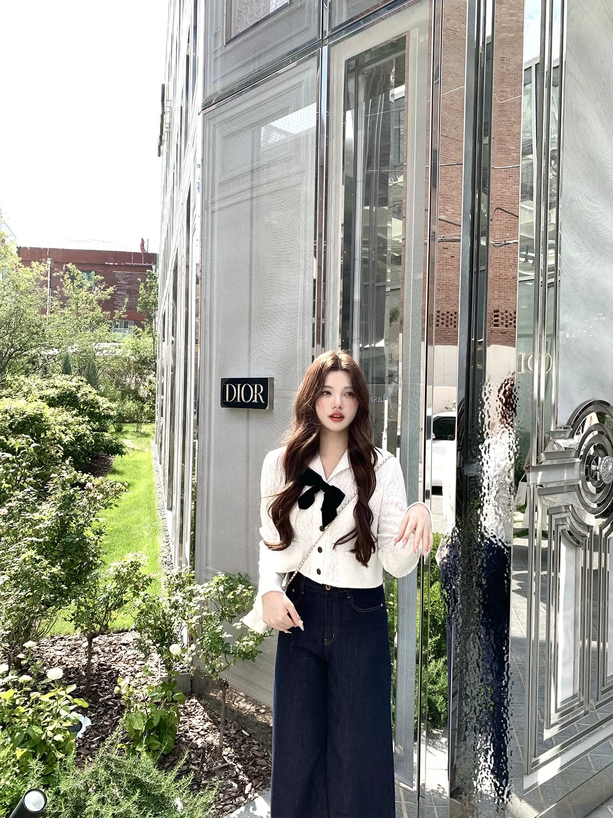 

Романтическая белая бархатная куртка-жакет с узлом Lily Rosemary, модная элегантная короткая верхняя одежда для женщин