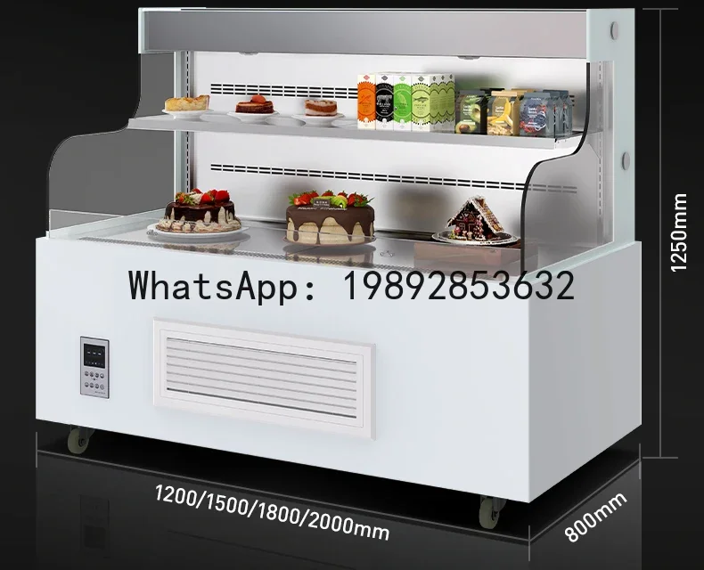 II2-27   open cake cinet commercial bread display cinet west point dessert refrigerated sushi crisper