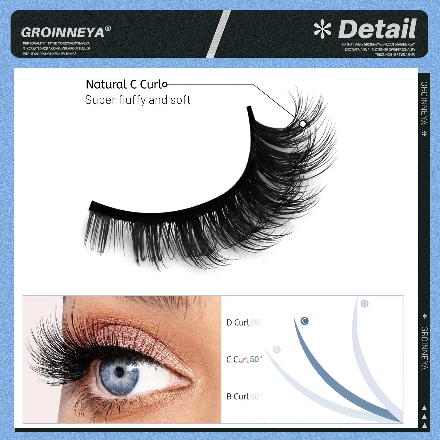 Lasvirey رقيق الرموش القط رموش قصيرة سميكة كامل قطاع جلدة لينة Wispy الطبيعية طويلة حليقة ثلاثية الأبعاد فو المنك جلدة ماكياج #3