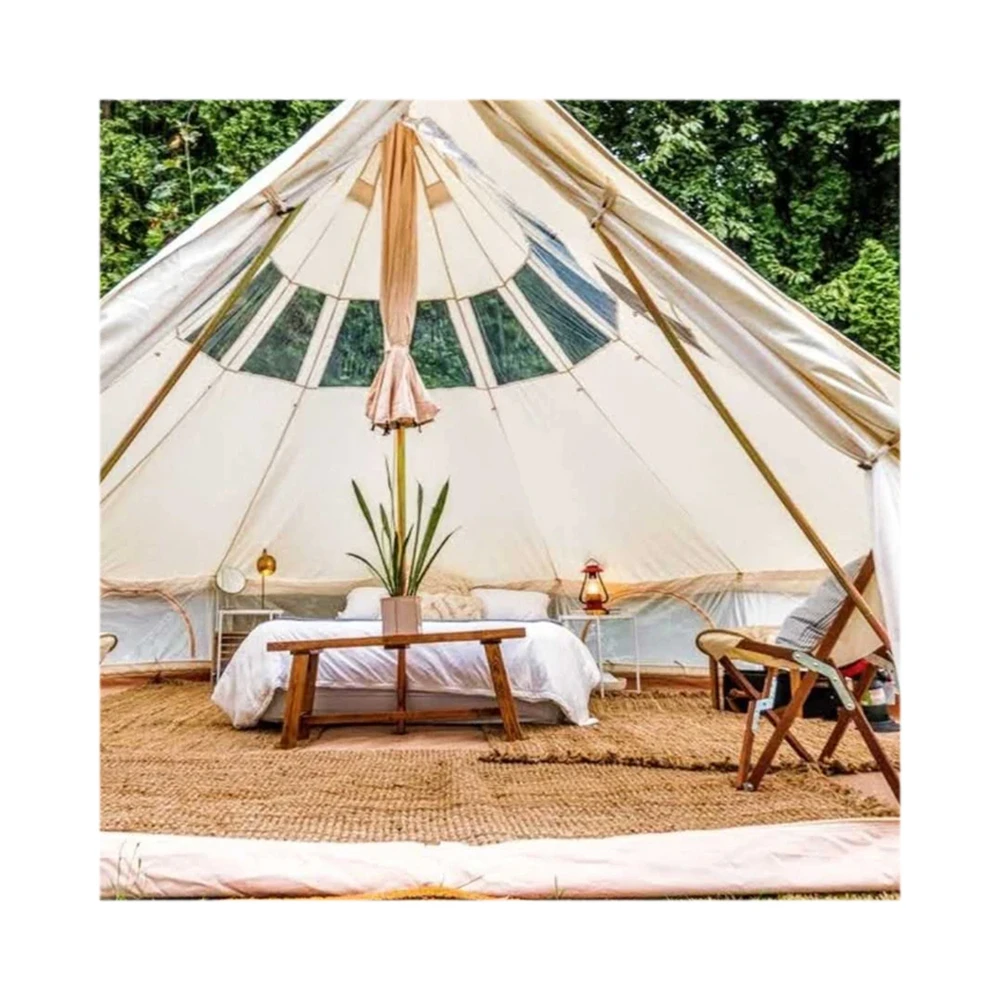 

-bell Tent Inner 3m 4m 5m 6m Outdoor Canvas Safari Bell Tent Inflatable Bell Tent