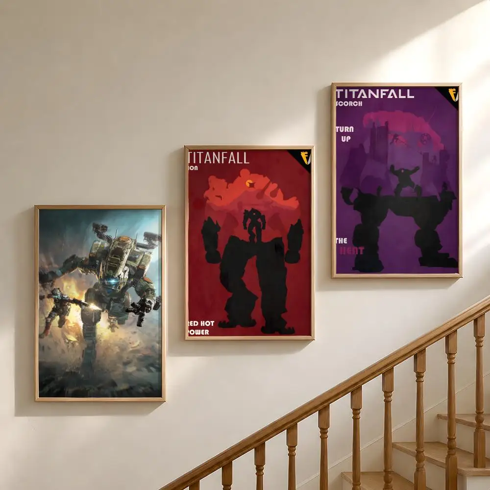 Game Titanfall 2 Mecha FPS Poster Waterproof HD Modern Peel And Stick Wall Decor Bedroom Living Room Dorm Office