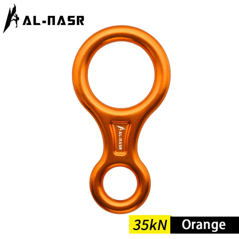 35KN Klettern Karabiner Figur 8 Abseilen Seil Abseilgerät Aluminium Figur Sicherungsgerät Abseilen Downhill Ausrüstung – Detail 6