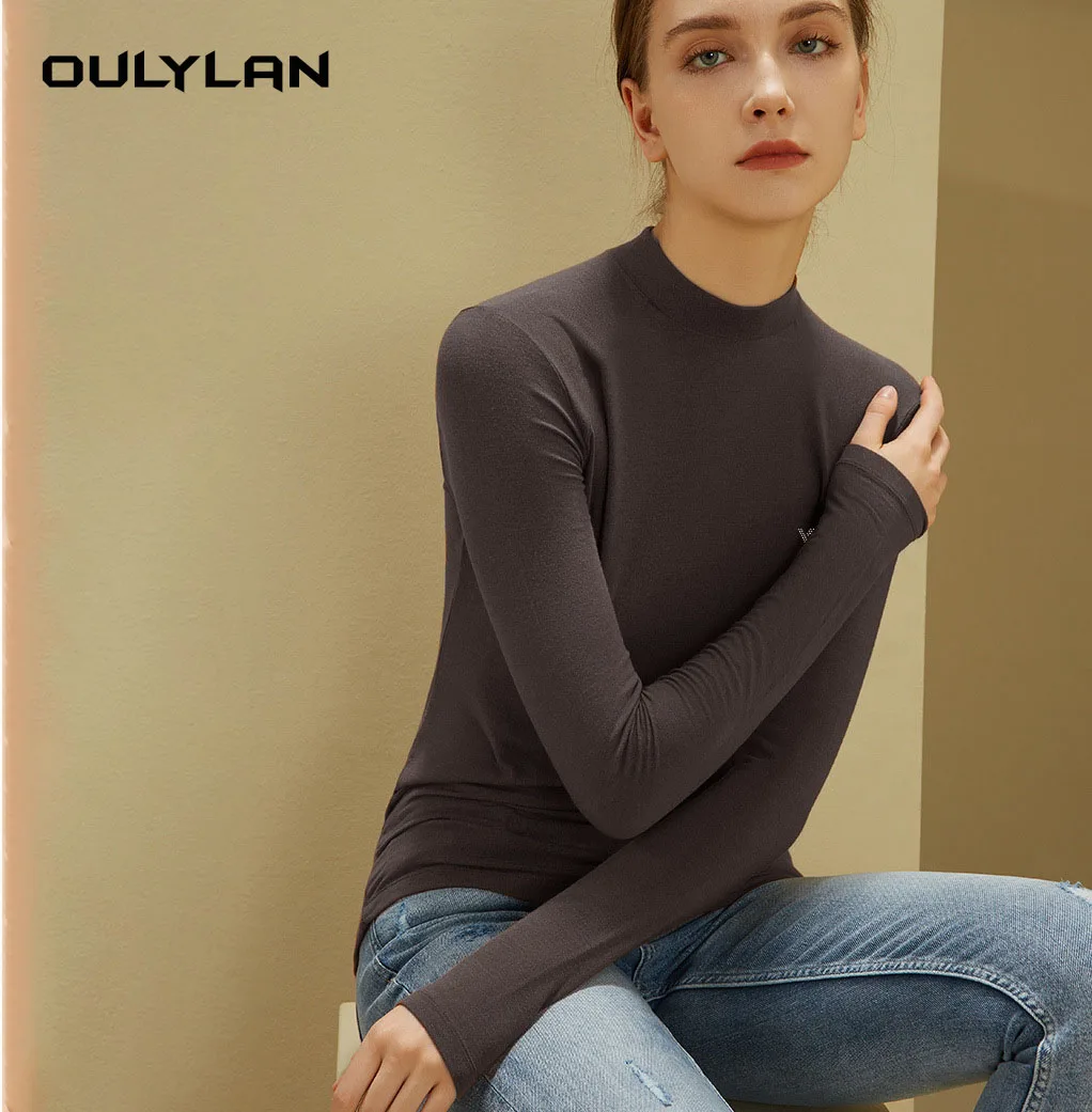 Women Base Layer Long Sleeve Slim Fit Thermal T-Shirts Fashion Solid Undertale T-Shirt  Long Sleeve Topfor Women