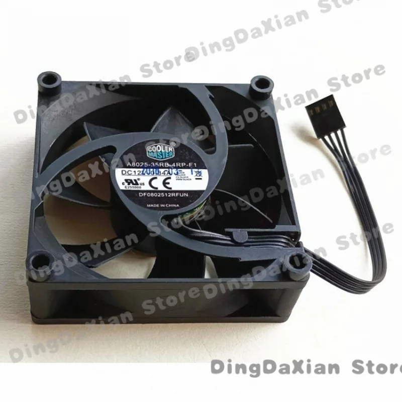 D 1PCS DC12V 0.34A PWM CPU Cooling Fan For Cooler Master DF0802512R 80×80×25mm 8CM