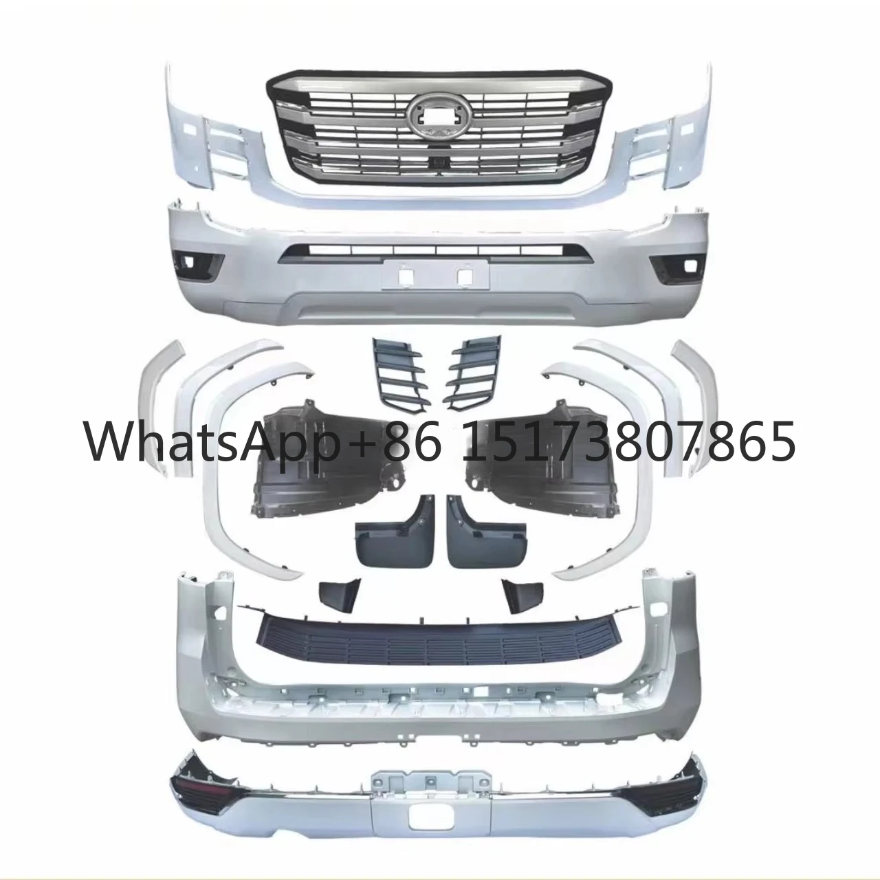 

Competitive rates auto car body kit ABS PP silver front bumper head light rear lamp For Land Cruiser LC300 2022