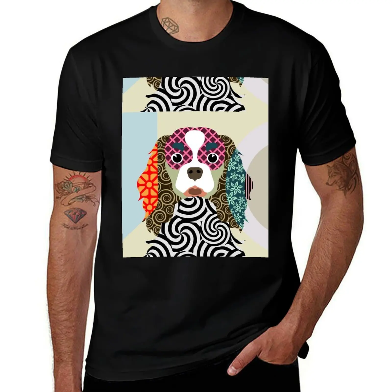 

Cavalier King Charles Spaniel T-Shirt graphics vintage mens graphic t-shirts