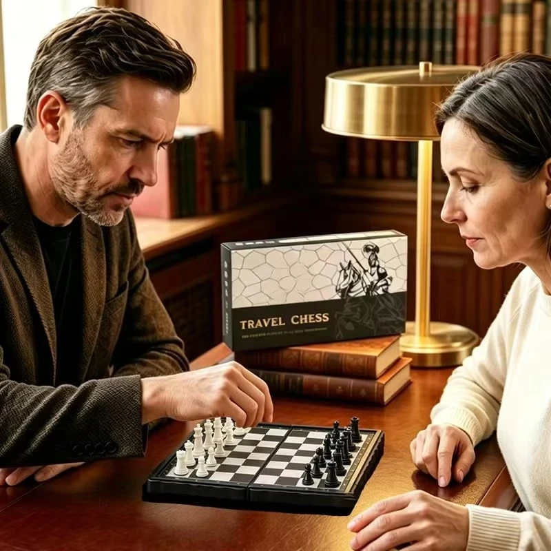 International Chess: Adult and Children's Folding Magnetic Portable International Travel Style Portable International Chess