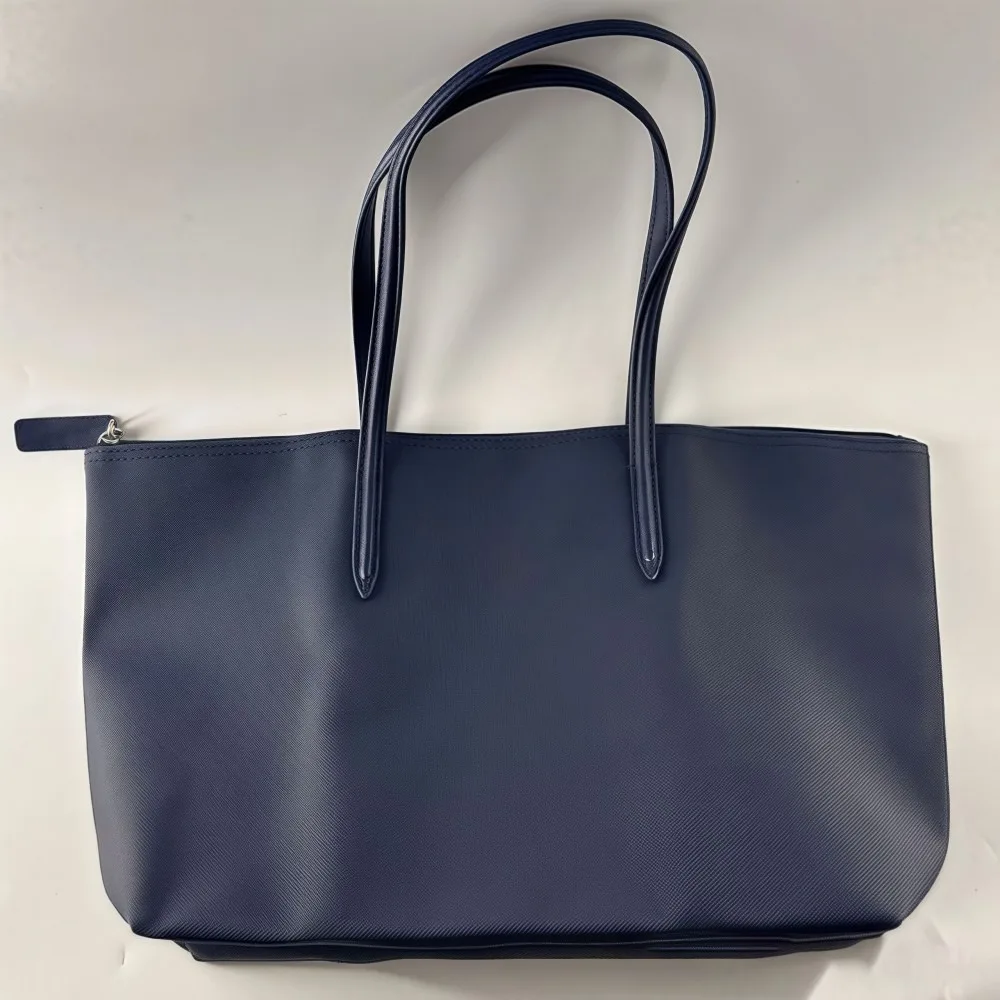 

Simple Elegant Women's Shoulder Bag Zipper Closure Soft Commuting Tote Bag Large Capacity PU Leather Casual Handbag