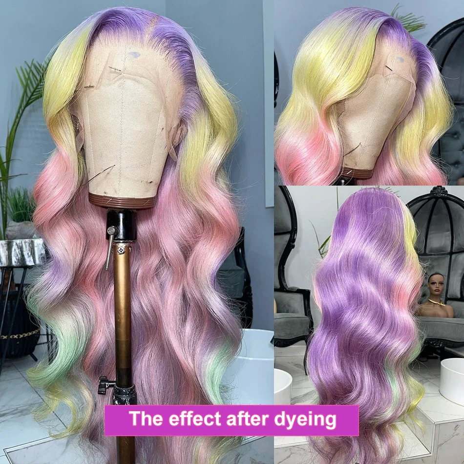 250 الكثافة 613 HD الدانتيل الباروكة الأمامية 13x6 شفافة ملونة الجسم موجة باروكة من شعر طبيعي 13x4 شقراء الإنسان الدانتيل شعر مستعار أمامي