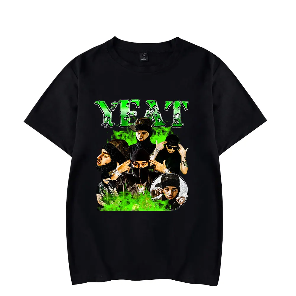 Yeat Rapper Tour Merch T-shirt Summer Unisex Fashion Funny Casual HipHop Style Streetwear Tee