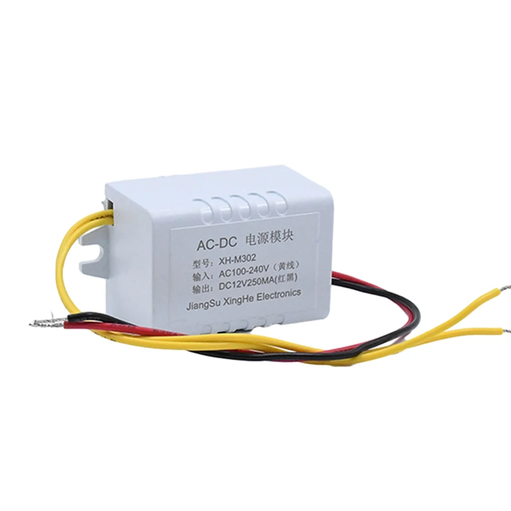 12V Power Adapter 250MA AC-DC Switching Power Supply Module Input AC100-240V to Output 12V 3W Switching Power Supply Board