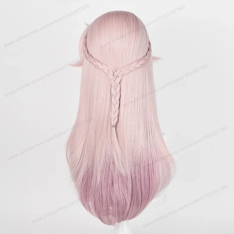 شعر مستعار اصطناعي من Jiao Qiu للنساء ، شعر مستعار مقاوم للحرارة ، شعر متدرج وردي ، قضيب نجوم هونكاي ، شعر مستعار طويل من الأنيمي ، 68-