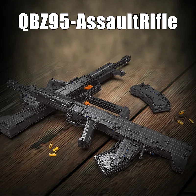 MOC Military AK47 Assault Rifle Gun Model Building Blocks Creative Ideas M24 Sniper Rifle Bricks Toys For Kids Christmas Gifts