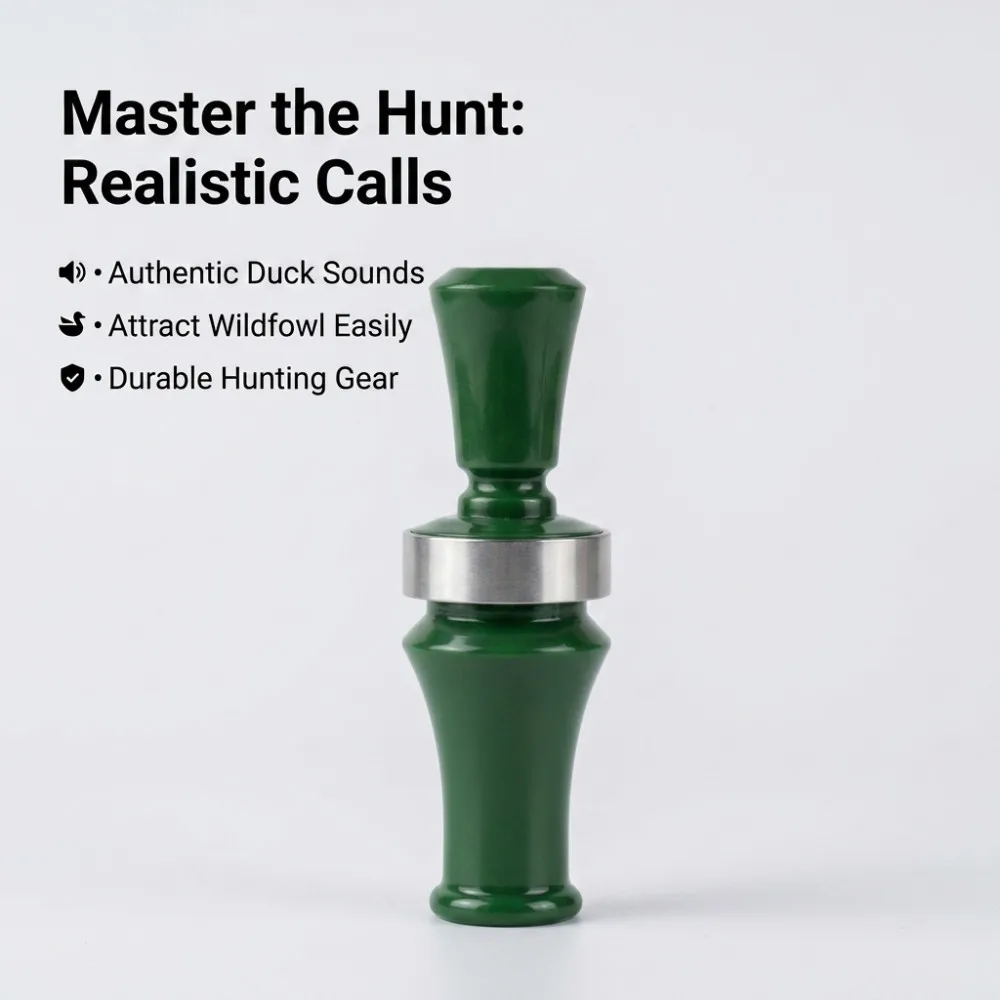 Wild Duck Call Whistle, Outdoor Trap, Duck Whistle, Crows, Imitation Sound, Bait Whistle to Attract Duck, Hunting Accessories