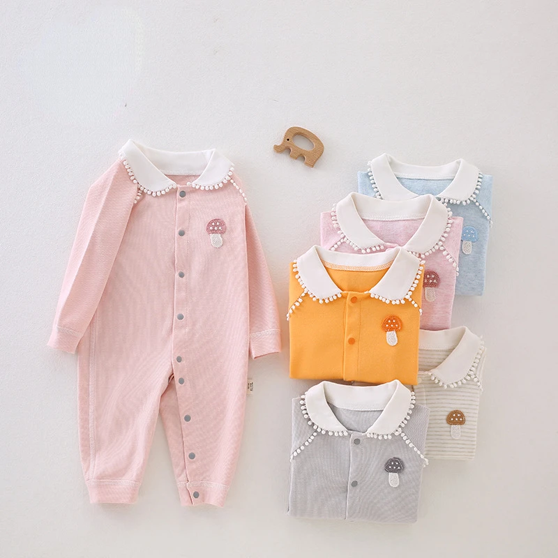 Baby  Jumpsuit 100% Cotton Clothing Girls Newborn Cute Boneless Bodysuit  Infant Babe Pajamas  0-1-3-6-9-12-18M