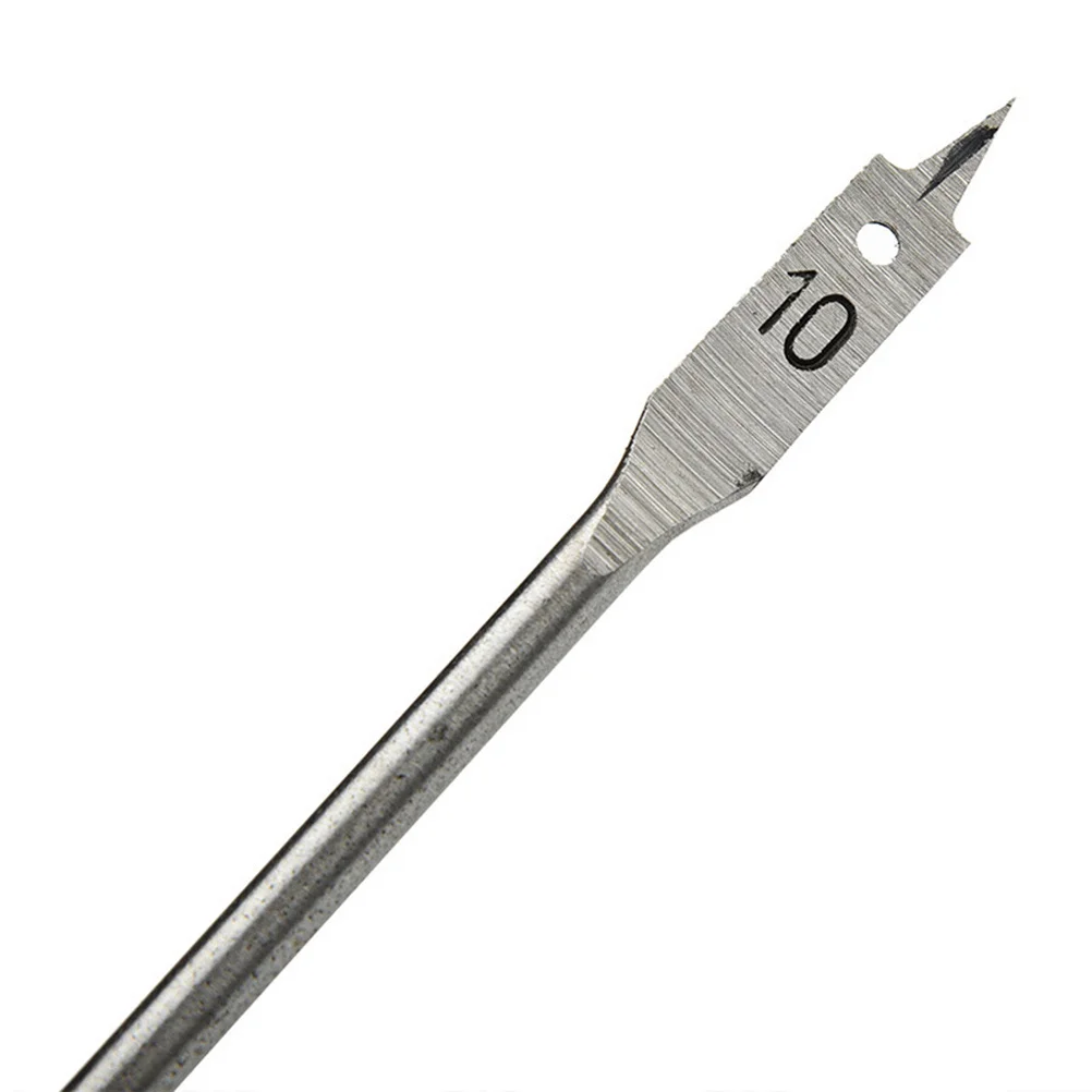 

10pcs Woodworking Flat Drill Bit Set High-Carbon Steel Hexagonal Handle Hrc55-Hrc60 Three Flat Drilling Tools For Bench Dc Ac
