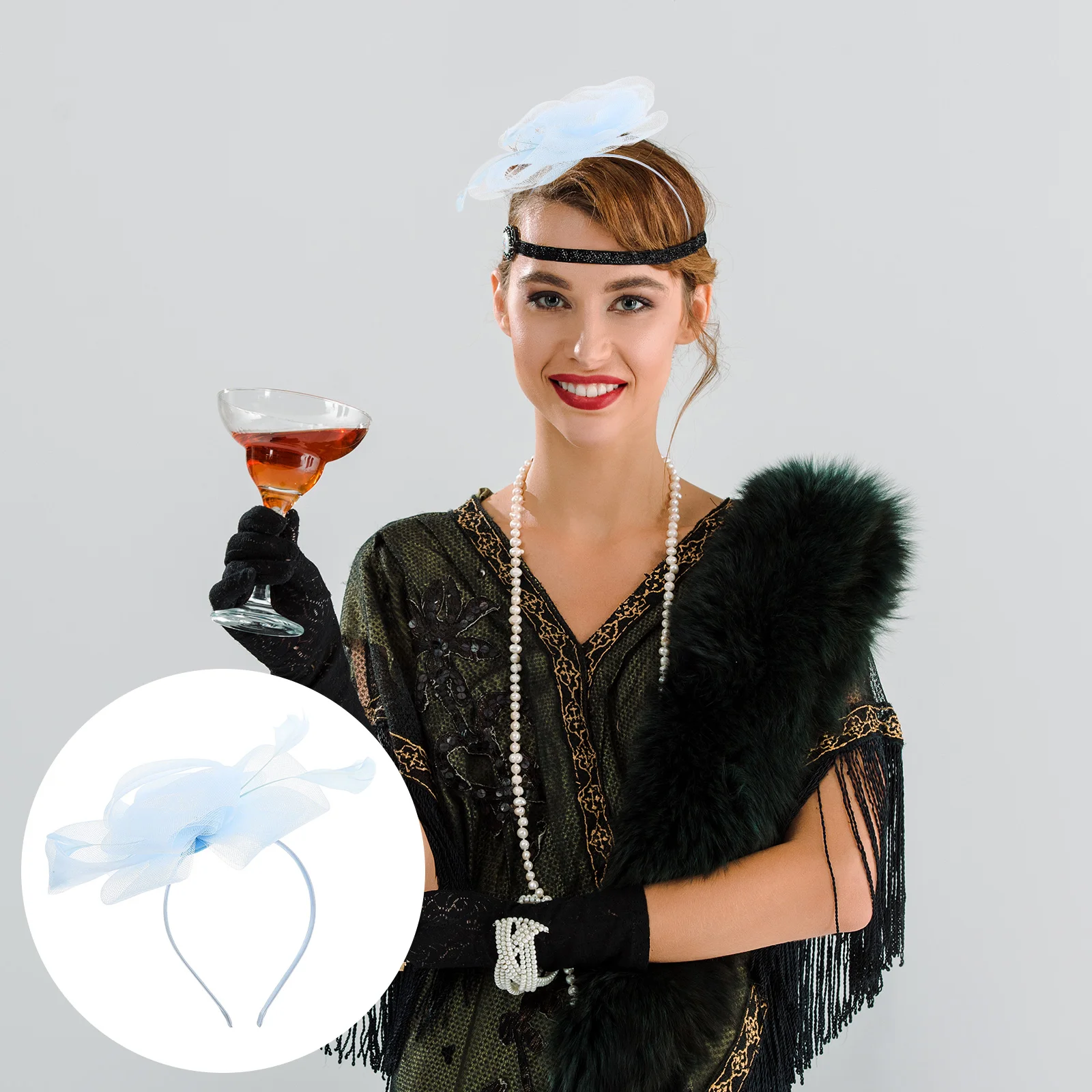 

Cocktail Tea Party Headwear Hat Clips for Hair Fascinator Hats Headband